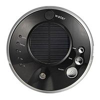 Huifen 100ML New Solar Car Purifier Ionic Vehicle or Home Aromatherapy Essential Oil Diffuser Portable Rechargeable Air Humidifier Eliminate Stink and Sterilize Electrostatic Anion Air Freshener With USB