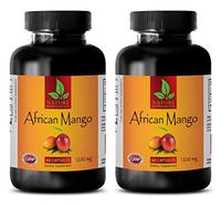 Metabolism Boosting Supplements - African Mango Extract 1200 MG - African Mango Detox - 2 Bottles (120 Capsules)