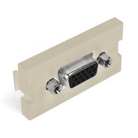 Leviton 41293-HDI 1 Unit High MOS HD15 Video Connector Feedthrough, Ivory