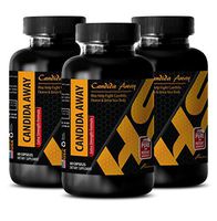 Metabolism Booster for Women - Candida Away - Candida Powder - 3 Bottles (180 Capsules)