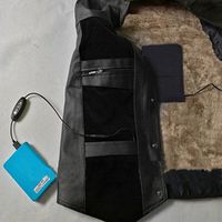 Alomejor Heated Back Brace Wrap,Outdoors Camping 5V 2A Lightweight USB Heated Back Brace Wrap Support/Therapeutic Electric Heating