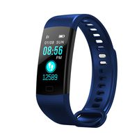 Sports Band，Color Screen Smart Watch Wristband with Blood Pressure Heart Rate Sleep Monitor Pedometer Activity Waterproof Fitness Tracker Fits iPhone 8 Plus,Dark Blue