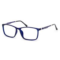 OCCI CHIARI Anti blue light Eyeglasses Frame Men's TR90 Eyewear Computer Games Glasses Oversize 58mm (Blue)