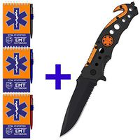 Bundle & Save: 3-in-1 EMT/EMS Tactical Knife with EMT Vital Notebooks (3-Pack)