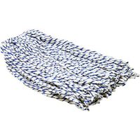 Cotton Wet Mop Replacement Head Heavy Duty Absorbent Narrow Band Quick Spill Cleanup Refill Reusable for Household Office Kitchen Commercial Industrial Janitor Cleaning-WhiteBlue (1)