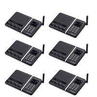 Wireless Intercom System,SAMCOM FTAN30A 20-Channel Build-in Battery Intercom System for Home Office, Baby Elderly Monitor (Pack of 6)