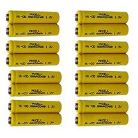 1.2V AAA 400mAh Button Top NICD Rechargeable Battery for Solar Lights 16PC