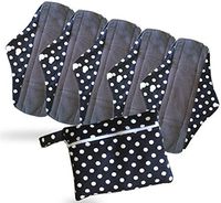 PeriodMate Cloth Menstrual Pads and Panti Liners (Polkadot, Large)
