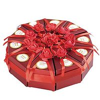 Braceus Creative Candy Box Triangle Cake Box Favor Candy Box for Wedding Home Decor Birthday Gift (# B)