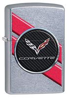 Zippo Lighter: Chevrolet Corvette Insignia - Street Chrome 80274