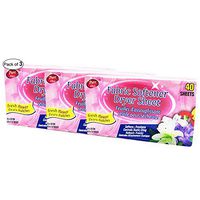 Fabric Softener Dryer Sheet- Fresh Flower (40 Sheets) (Pack of 3) by Pure Kleen