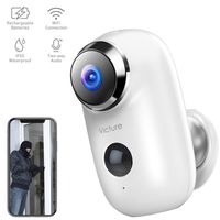 Victure 1080P Outdoor Security Camera Home Wireless Rechargeable Battery Powered WiFi Camera with PIR Motion Detection Night Vision 2-Way Audio and IP65 Waterproof