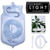 Foret Non-Toxic Silicone Enema Kit + Bonus Silicone Tip, Bag & Detox Gift | FDA Approved | Most Comfortable Colon Cleanse with How to Guide | Gerson Therapy Colonics Recommended | BPA+Phthalates Free