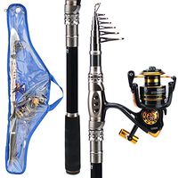 TH-OUTSP Telescopic Fishing Rod Combo 13BB Fishing Reel Wheel Portable Travel Fishing Rod Spinning Fishing Rod Combo