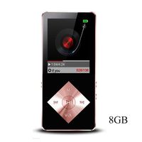 Mp3 Player, Music Player, Hotechs Hi-Fi Sound, with FM Radio, Recording Function Build-in Speaker Expandable Up to 64GB with Noise Isolation Wired Earbuds (8G-Red-Black)