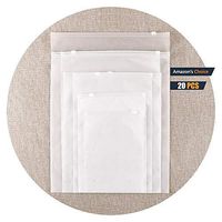 Plastic Bag Storage Double-Sided Bag Transparent Waterproof Zipper Bag Clothing Bag Travel Bag Daily Thickening 25cm X 35cm [9.8in X 13.8in] 20PCS Factory Direct Wholesale