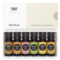 Edens Garden Fruit Essential Oil 6 Set, Best 100% Pure Aromatherapy Fruity Citrus Kit (For Diffuser- Energy & Weight Loss), 10 ml