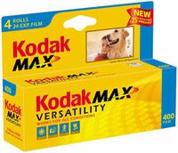 Kodak GC135-24-4H Gold Max 400 Speed 24 Exposure 35mm Film - 4 Pack