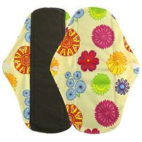 Voberry Women Washable Menstrual Pad Reusable Bamboo Cloth Mama Sanitary Towel Pad (S, Orange)