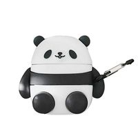 UR Sunshine AirPods Case, Super Cute Creative Happy Panda Theme AirPods Case, Soft Silicone Case Cover Earphone Protection Skin for Apple AirPods1&2-Sitting Panda