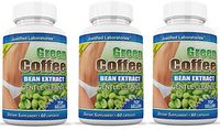 Pure Green Coffee Bean Extract Cleanse Detox Weight Loss 60 Capsules (3 Bottles)