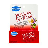 Poison Ivy & Poison Oak Treatment by Hyland's, Natural Relief for Itching, Blisters, and Burning Skin, 50 Tablets