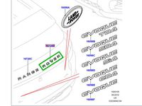 LAND ROVER REAR DECAL NAME PLATE "ROVER" RANGE ROVER EVOQUE OEM NEW LR053349