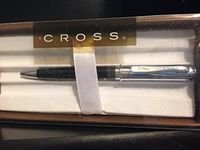 A. T. Cross Executive Style Athens Tuxedo Black & Chrome Ball-point Pen LTD