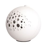 Vibe Spherical Portable Bluetooth Speaker for Android & Apple Devices - White