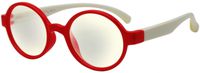 Kids Blue Light Blocking Glasses Gaming Glasses Anti Eyestrain For Computer/Smartphone/Kindle/iPad Round Red