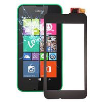 JUNXI Phone case Phone Cover Touch Panel for Nokia Lumia 530 (Black) (Color : Black)