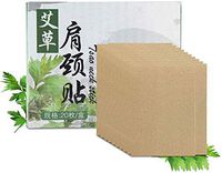 20Pcs Moxibustion Stickers Self-heating Pain Relief Moxa Patch Chinese Traditional AiJiu Natural Wormwood Sticker for Body Acupuncture Neck Shoulders Back Legs Arms Waist Knee Pain Relieve