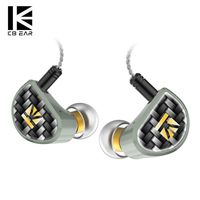 HiFi in Ear Monitor, KBEAR Diamond in Ear Earphone, Diamond-Like Carbon (DLC) Coated PET Dynamic Driver Equipped Monitor Earphone, Earbuds with CNC Metal Shell 2PIN Cable in Ear Headphone - Green