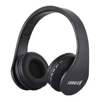 Bluetooth Headphones Over Ear,barsone Stereo Headphones with Microphone Wired and Wireless Headphones Foldable Headset Support FM/TF Card Slot for Cell Phones/PC