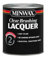 Minwax Brushing Lacquer 155100000, Quart, Clear