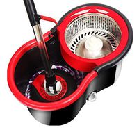 Stainless Steel Luxury 360 Rotating Mop and Bucket Floor Cleaning System Environmentally Friendly PP Material Appearance 4 Microfiber Mop Head