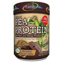 Fusion Plant Based Vegan Protein Powder – Chocolate Peanut Butter Flavor, Enhanced with Hemp and Rice, Best Raw Plant-Based Meal Replacement Shake, 12 Servings, by Fusion Diet Systems
