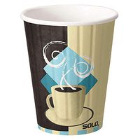 SOLO Cup Company Tuscan Café Insulated Paper Hot Cups SCC IC12-J7534