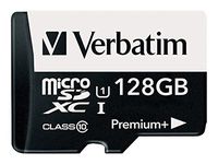 Verbatim 128GB PremiumPlus 533X microSDXC Memory Card with Adapter, UHS-I Class 10, 99142