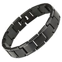 Willis Judd Men's Titanium with Graphite Carbon Fiber Lightweight Bracelet Adjustable with Gift Box