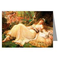 Twelve Frederick Howard Michael Note Cards of This 1896 Fairy Painting Titled Titania