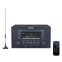 KEiiD CD Player with 4-Way 4x20W Amplifier 4.0 Output (No Speakers Inside) ,Built-in Bluetooth Receiver USB SD MP3 3.5mm AUX Line-in Remote Control LCD Display, RCA and 3.5mm Headphone Jack Output