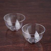 Clear Mini Petite Round 2Oz Disposable Dessert Bowl