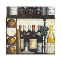 Caspari The Wine Cellar Paper Luncheon Napkins, 20 Per Package
