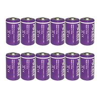 1/2AA Size 3.6V Lithium/SOCL2 Batteries ER14250 Count:Pcs 12