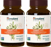 Himalaya LiverCare (2 Pack) 180 VCaps for Liver Detox, Liver Cleanse and Regeneration 375mg