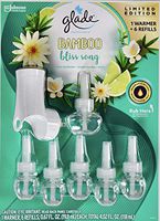 Glade Plugins Bamboo Bliss Song, 1 Warmer + 6 Scented Oil Refills