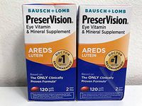 Bausch + Lomb PreserVision Eye AREDS Lutein Soft Gels 120 CT [2 BOXES]