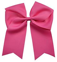 Funny Girl Designs Extra Large Classic Uniform Cheer Bow - Choose Your Color! (Hot Pink)
