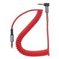 AKDSteel Audio Cable Male to Male/Female90 Degree Right Angle Aux Cable Wire Cord Male to malered Retractable line -for auto